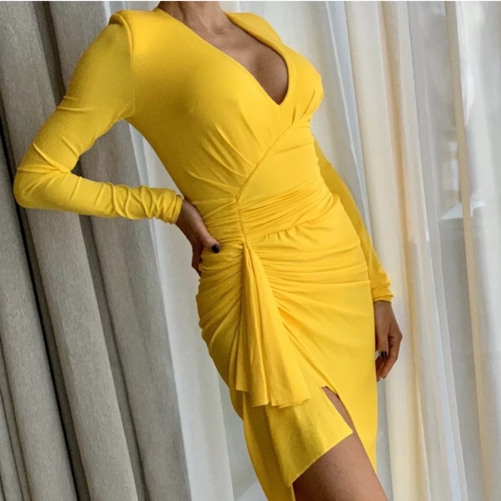 Alexandre Vauthier asymmetric body-con dress